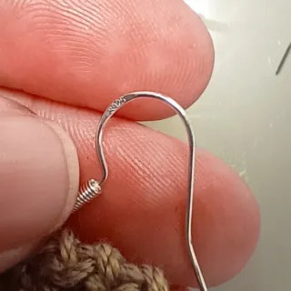 Pendientes crochet espiral