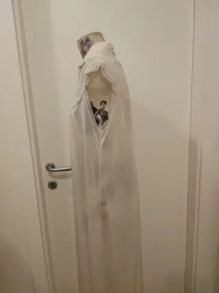 Camicia da notte anni '60 rosa pallido