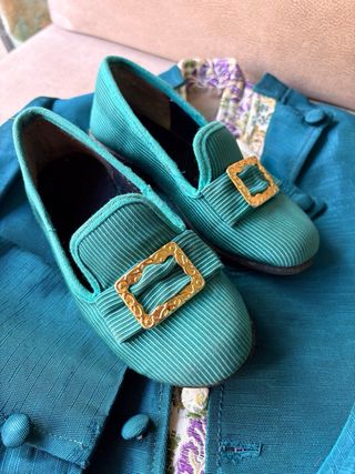 Traje niño Saraguell verde esmeralda