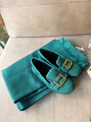 Traje niño Saraguell verde esmeralda