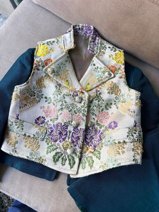 Traje niño Saraguell verde esmeralda