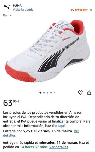 Zapatillas Puma Nova Smash Padel