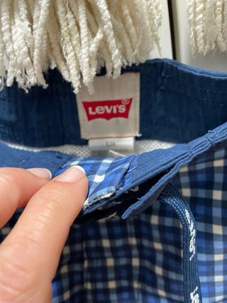 Bañador Levi's Cuadros Azul y Blanco