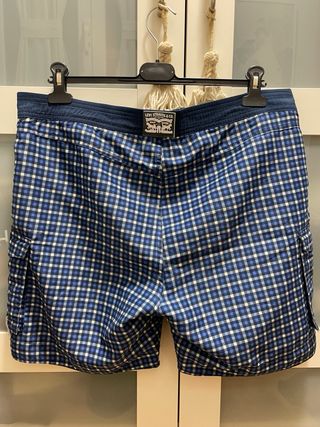 Bañador Levi's Cuadros Azul y Blanco