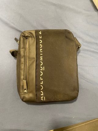 Bandolera Adolfo Dominguez Negra y Gris