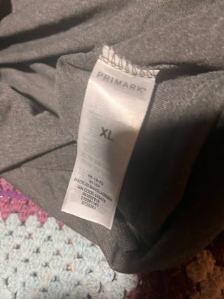 Camiseta Primark gris manga larga XL