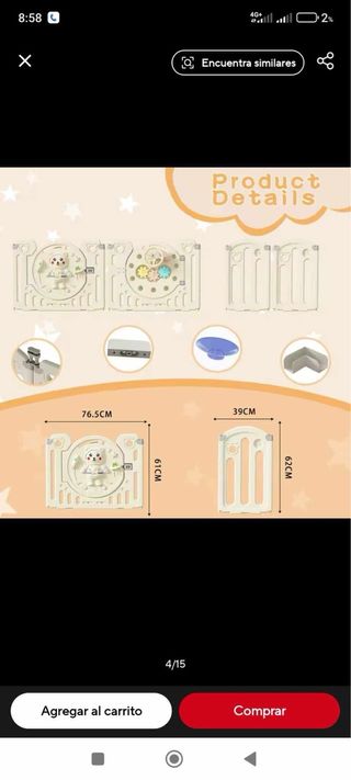 Parque infantil para bebé