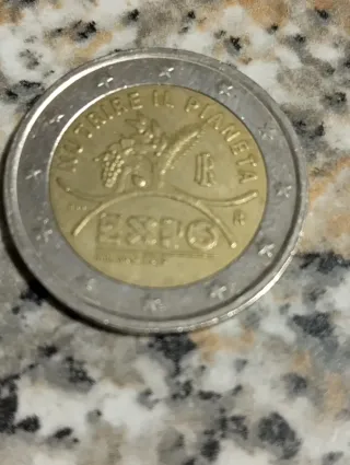 Moneta 2 Euro Italia 2015 Expo