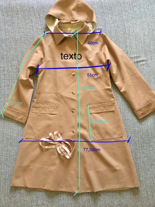 Gabardina Forecaster 70´s. Rosapalo Talla XXL