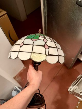 Pareja Lámparas Tiffany Cristal