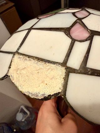 Pareja Lámparas Tiffany Cristal