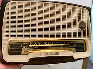 Radio Marconi Vintage Beige/Marrón