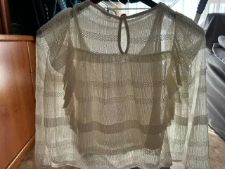 Blusa de encaje blanca Talla 9/10 140cm