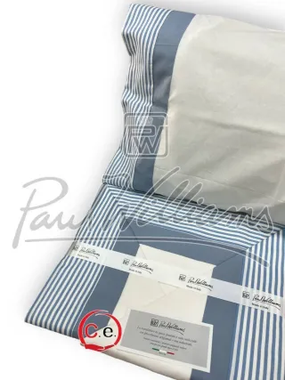 Set Lenzuola Paul Williams Rosa e Bianco