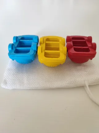Ceras sólidas para bebés forma coches.