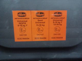 Sillón coche Chicco negro niño