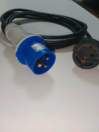 Adaptador Cetac 16A Macho a Schuko 4m