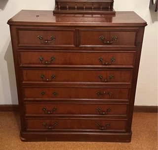 Urge Cómoda clásica madera maciza 7 cajones