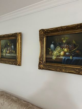 Cuadros de bodegon de uvas