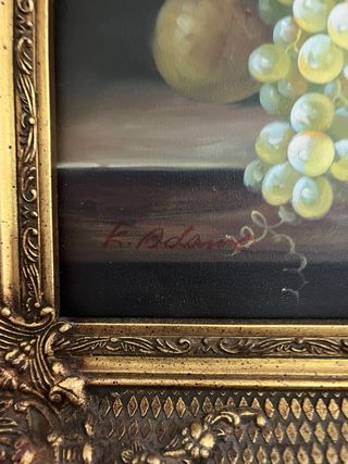 Cuadros de bodegon de uvas