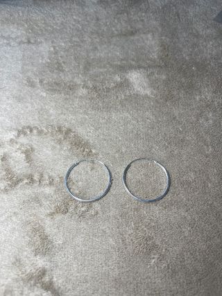 Aros Plata Ley 925 Vintage 27mm