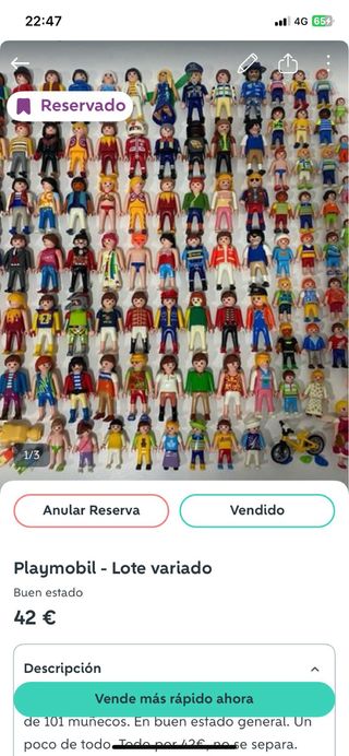 Playmobil - Lote despiece accesorios vintage