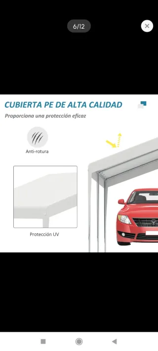 Carpa Garaje 4x4 Cochera