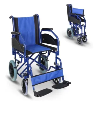 Silla de ruedas plegable Mobiclinic azul