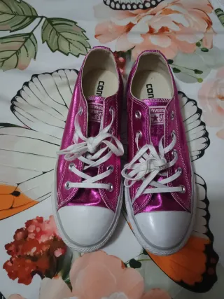 Converse rosas brillantes talla 36/5