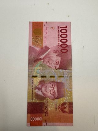 Billete 100000 IDR Indonesia Sukarno Hatta