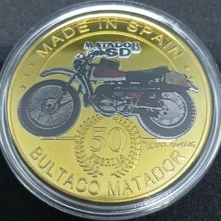 BULTACO MATADOR 2 MONEDAS + ESTUCHE