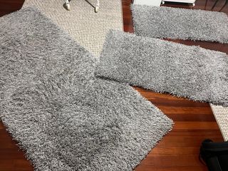 Pack 3 Alfombras Gris