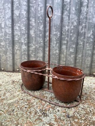 Centro de mesa rústico para velas o flores
