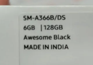 Samsung Galaxy A36 5G 128GB Negro