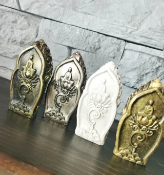 Set Pz.4 Teste Statua Buddha  Scultura Zen