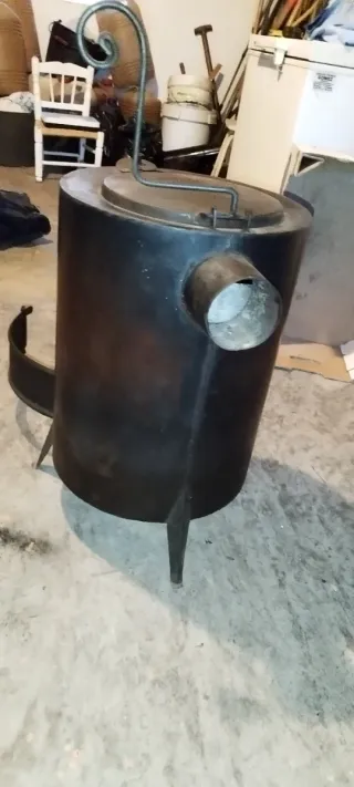 Estufa de leña con horno