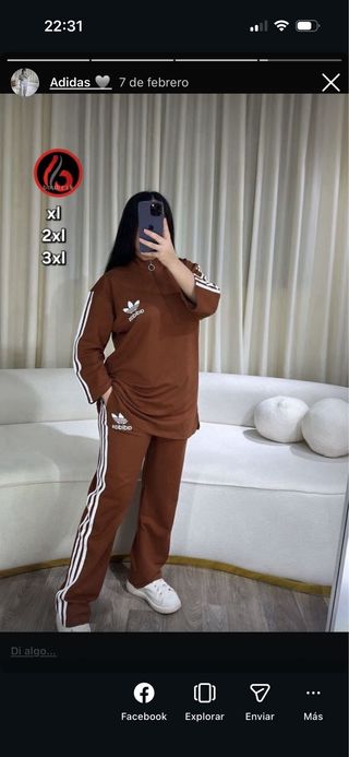 Conjunto Adidas deportivo mujer