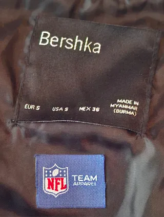 Chaqueta Universitaria NFL Bershka Talla S