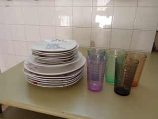 Cocina completa verde y blanca