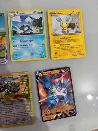 Lote 5 cartas Pokémon variadas