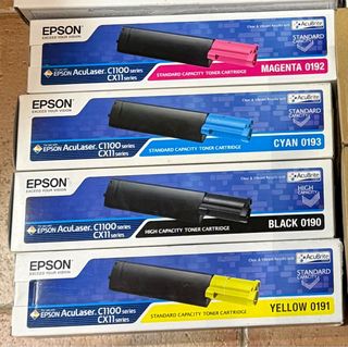 Pack 4 Toners Epson (originales) CX1100 CX11