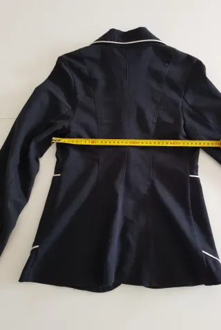 Blazer KIRA Y2K negro ribete blanco Talla XS