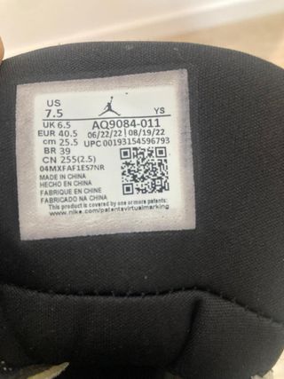 Zapatillas Jordan Niño Talla 36.5