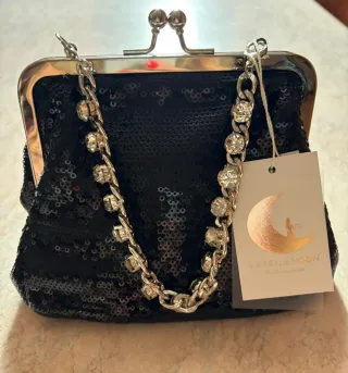 Pochette Michelle Moon paillettes strass