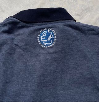 Polo manga larga Fortuna azul