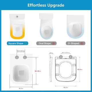 Tapa WC Cuadrada YEAUPE PRO