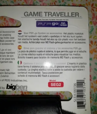 NUEVO. Funda PSP GO N1000 Game Traveller Negra