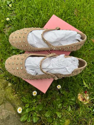 Bailarinas Alma en Pena Talla 40 Beige