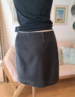 Falda vaquera Kleymac negra