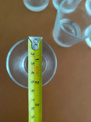 Juego 12 vasos de cristal